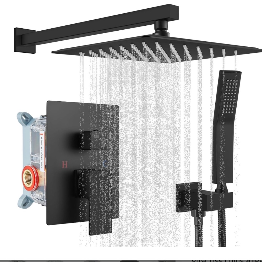 Gotonovo Rainfall Bathroom  Shower System with Handheld Sprayer Complete Combo